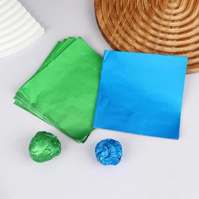 100 ks 12x12CM DIY Potravinářské hliníkové fólie Lisované balicí papíry Balení pro čokoládu bonbóny Svatba Párty Dekorace