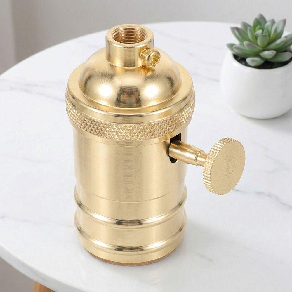 Antique Brass Lamp Socket Holder Retro Copper Chandelier Lamp Holder  Floor Lamp Restoration