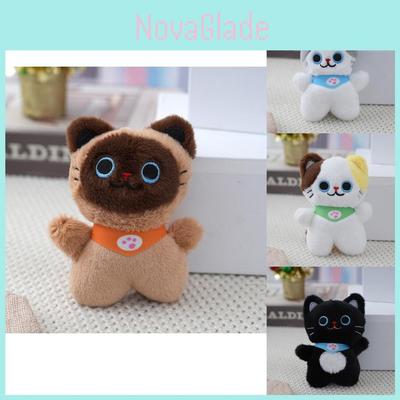 Lovable Mini Feline Plushie Cute Cat Keyring Adorable Kitten Soft Bag Accessory