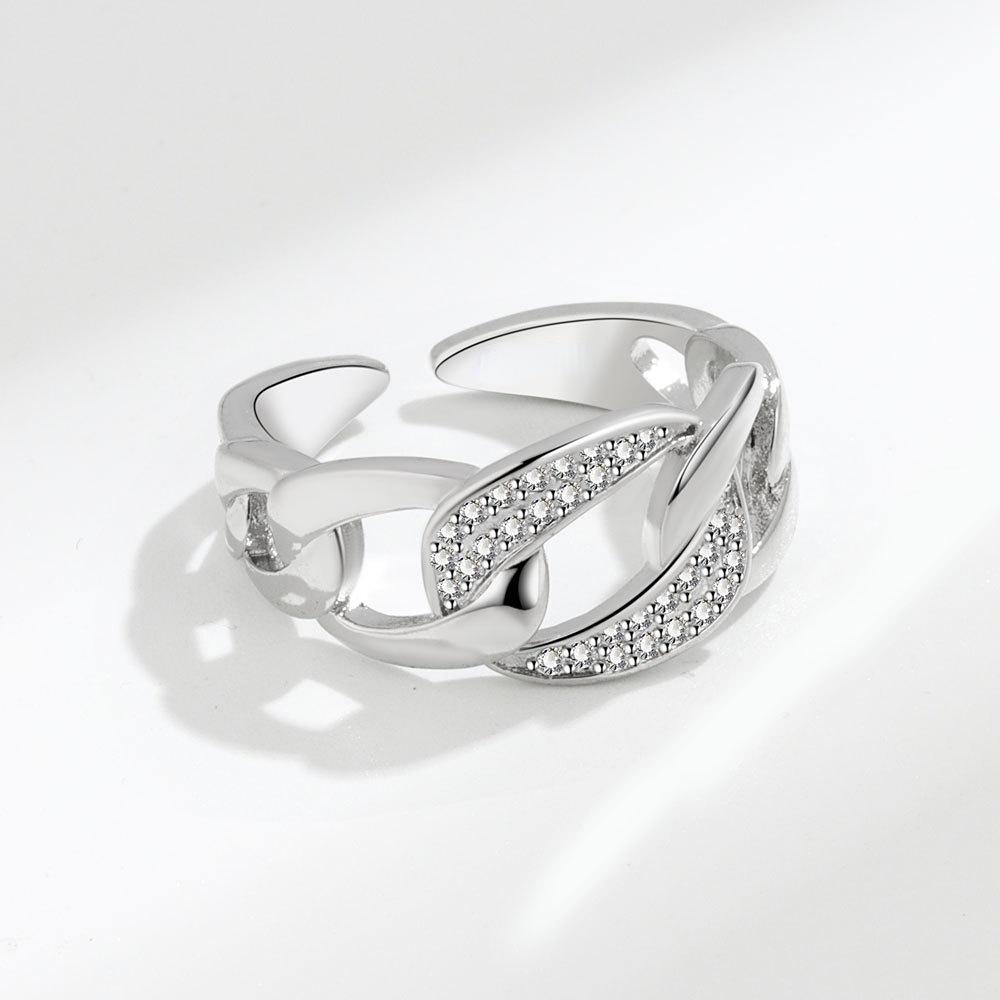 Lindon Classic Copper Alloy Zircon Ring Ladies Jewelry Wedding Promise Party Gift