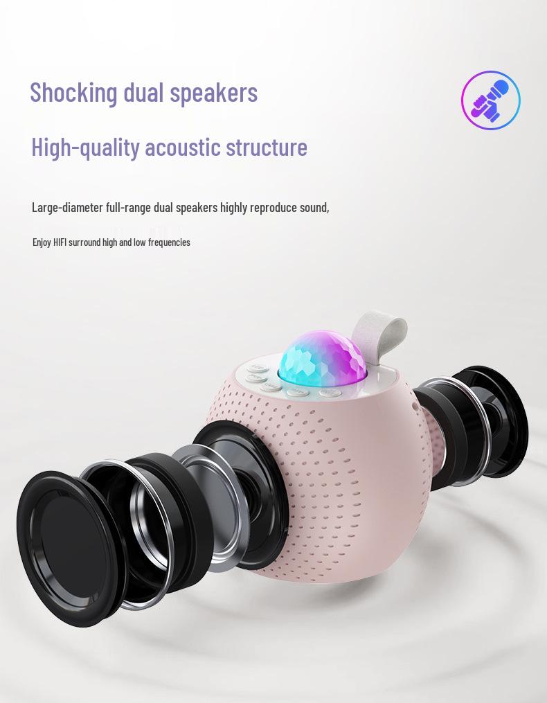 Boxă și Microfon Portabile Bluetooth All-in-One Z1 cu Lumină LED