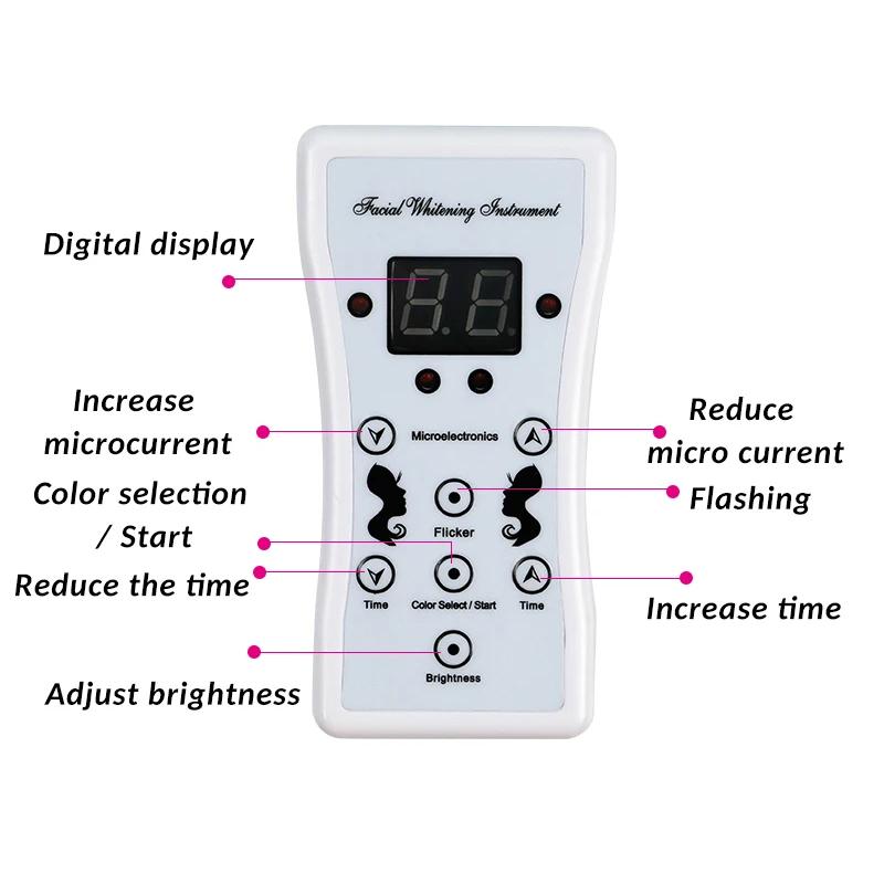 7 Colors LED Facial & Neck Mask - Skin Rejuvenation, Anti-Acne, Whitening, Shrink Pores - For Salon/SPA/Home Use