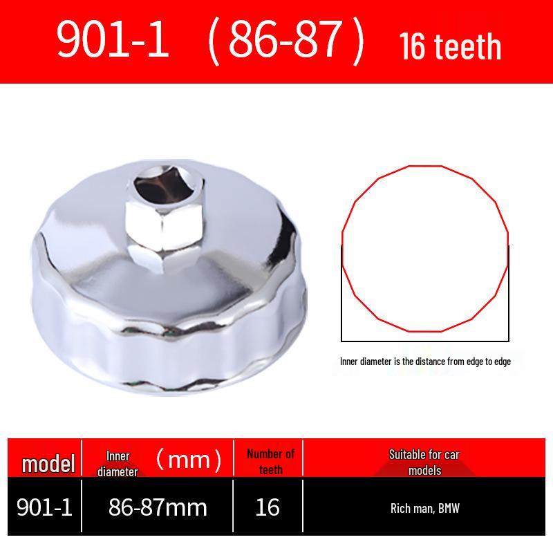 Cap-Style Oil Filter Wrench Tool for Easy Installation and Removal
