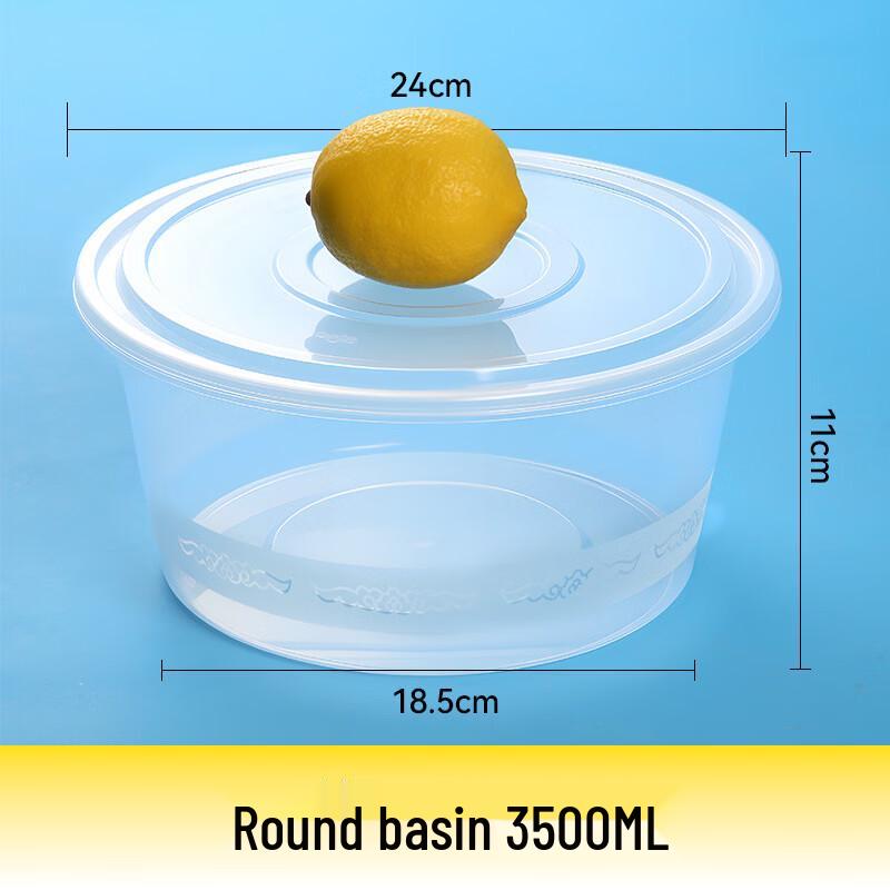 Yipan Disposable Round PP Food Containers with Lids
