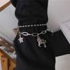 Einzelhorn Pferdearmband Cooles Mädchen Hip Hop Zweilagiges Sternanhänger Armband Einfacher Vielseitiger Modischer Handgelenkschmuck