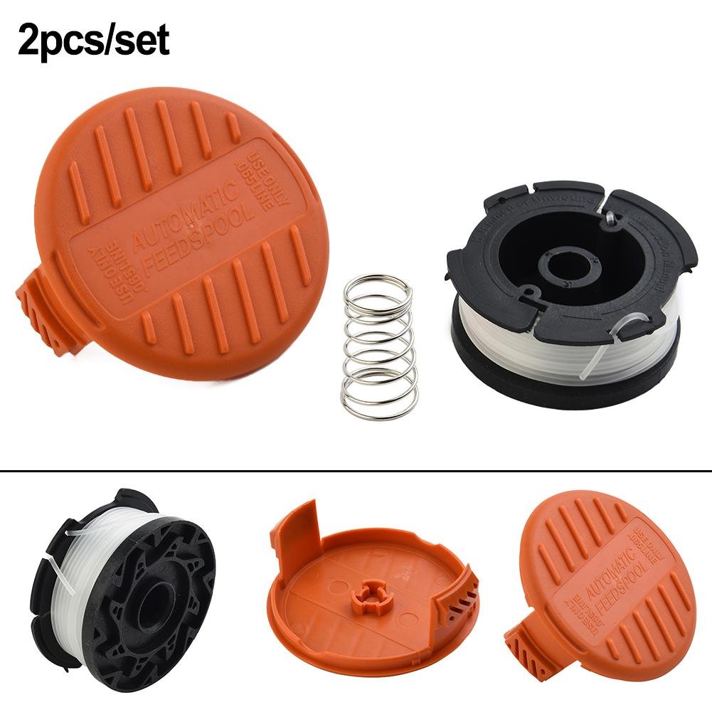 Spool Line + Cover Cap For Black And Decker BST2018/BDST182ST1/BESTE625 Set New