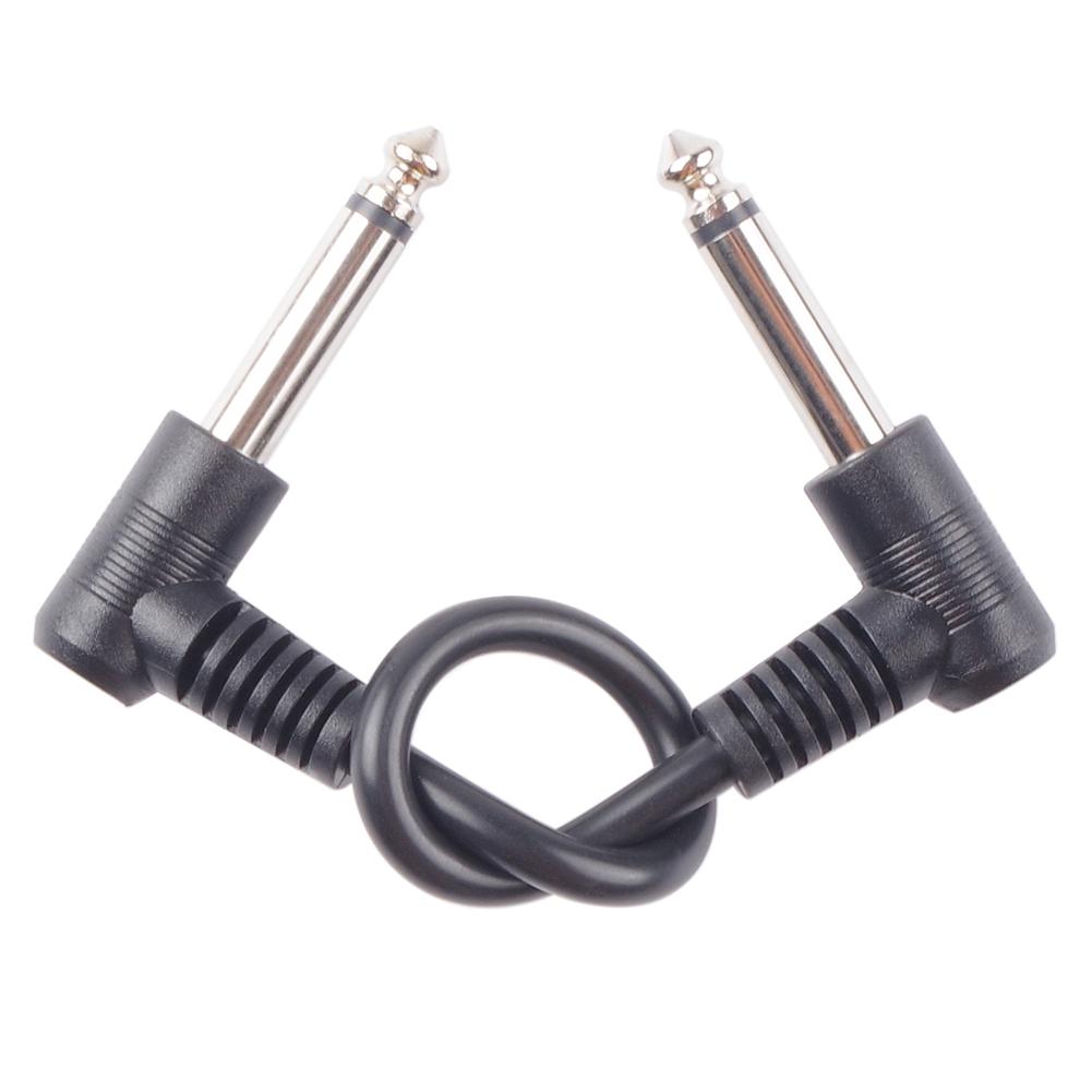 Guitar Cables Effect Pedal Cables 6.35mm 1/4” Connectors Guitar Pedal Instrument Cable For Electric Bass Speaker Amplifier
