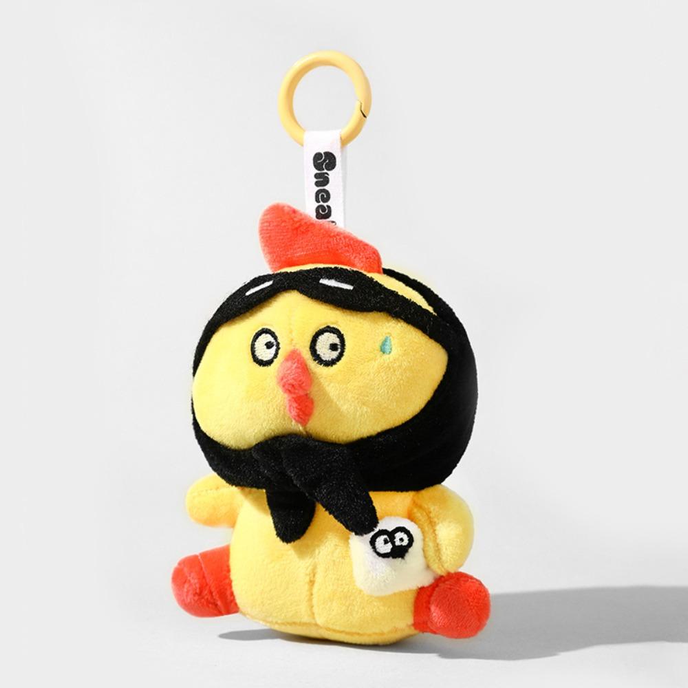 Keyring Capybara Plush Keychain Yellow Chick Animals Plush Toy Keychain  Home Decor