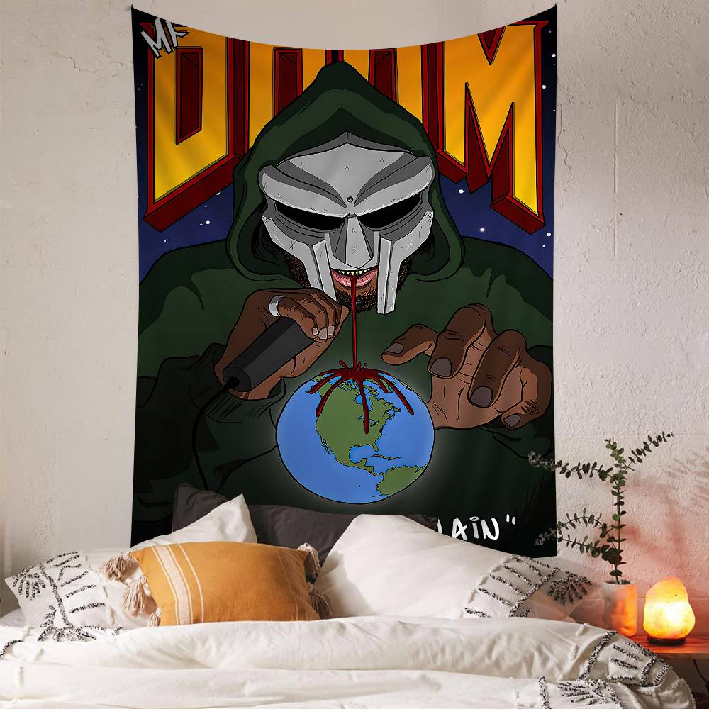 MMF DDoomS Band Cartoon Tapestry Art Science Fiction Room Home Decor Art Home Decor