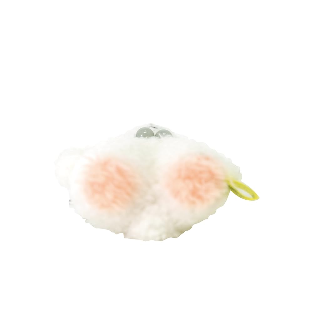 SunLemon Fluffy Watton Keychain Dog White 8 X 4 X Bag Charm Keychain Animal Plush Toy Cute 13.5cm P-1813