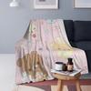 Baby Rilakkuma och Vänner Söt Design Filtar Mjuk Varm Flanell Pläd Sängkläder för Säng Vardagsrum Picknick Resa Soffa