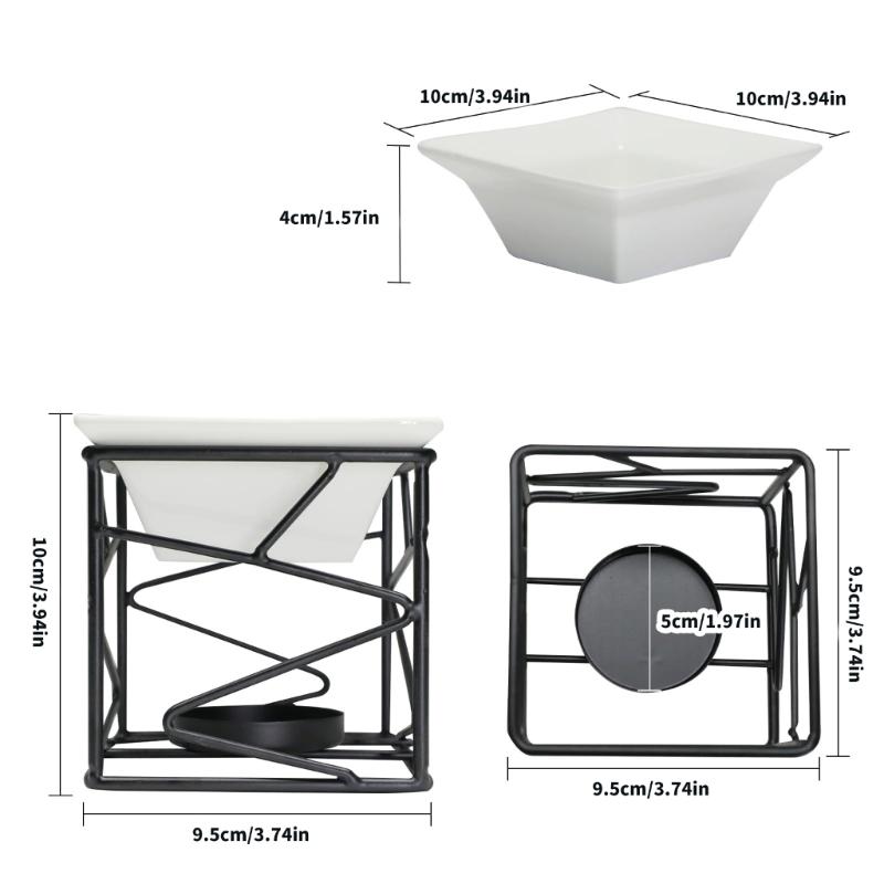 Decorative Ceramics Essential Oil Burners Aromatherapies Scent Diffuser Tealight Candle Holder Rack for Meditations Room
