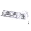 Gaming Keyboard with Blue Switch 104 Keys RGB Backlit USB Wired Mechanical Keyboard for Win 7 8 10