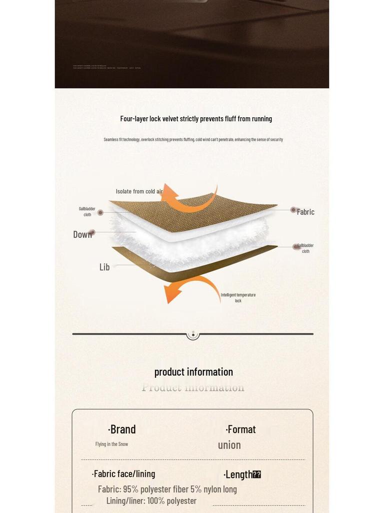 SNOWFLYING Women's Removable Hood Mid-Length Parka Down Jacket