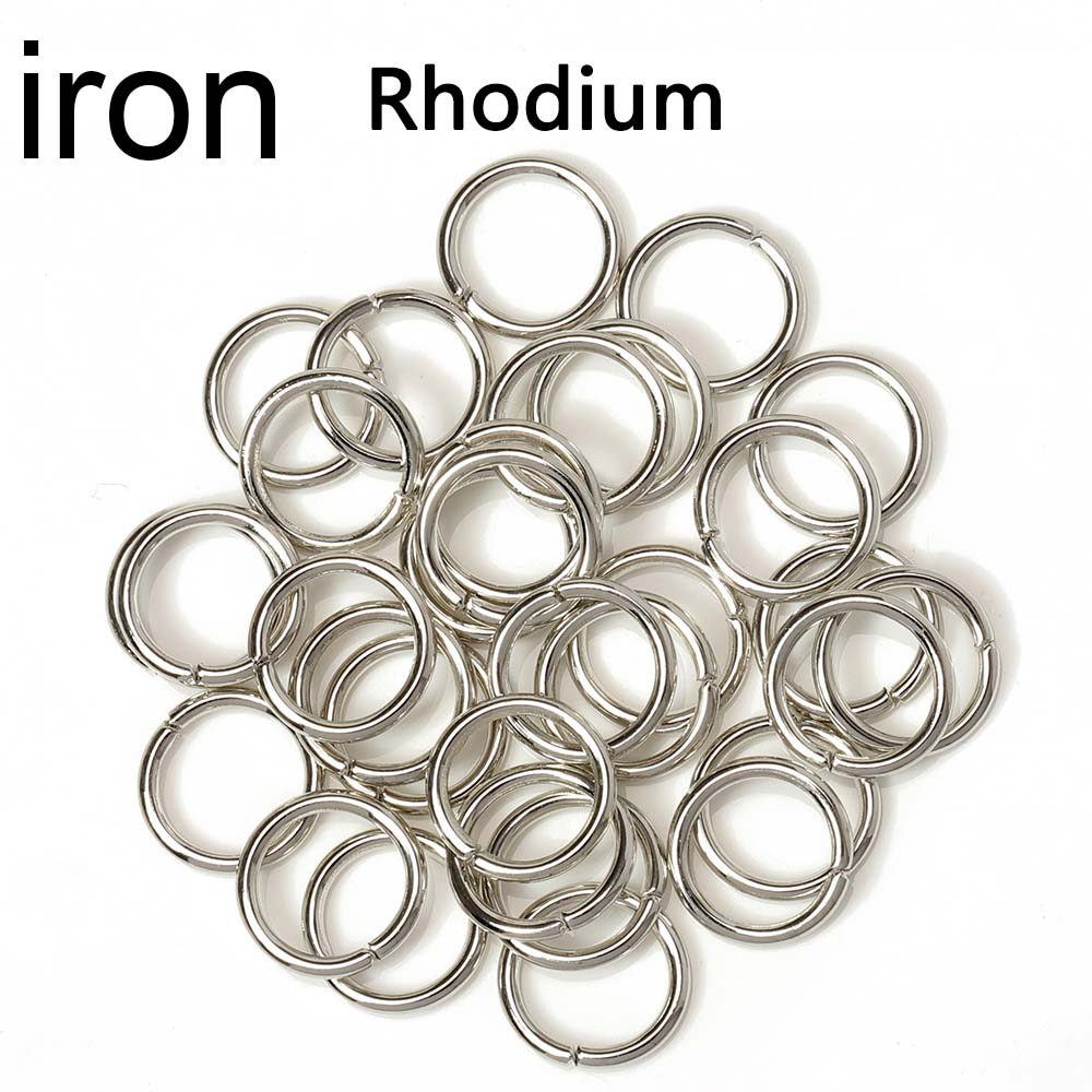 200pcs/lot 3-12mm Iron Jump Rings Split Rings Connectors Stainless steel DIY Jewelry Finding Making Accessories Wholesale Supply