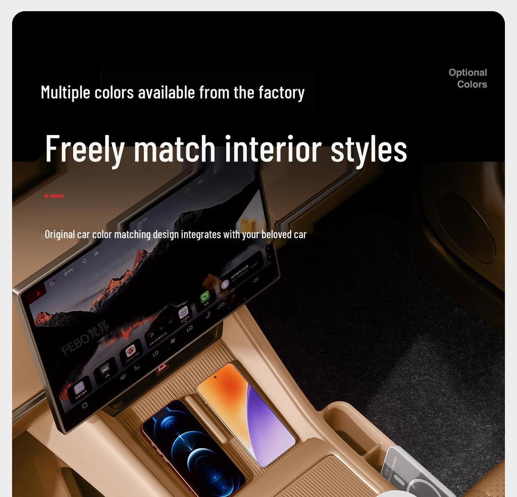 Wireless Charger Silicone Pad for 26 Zhiji R7 Models - Non-slip Center Console Interior Modifier