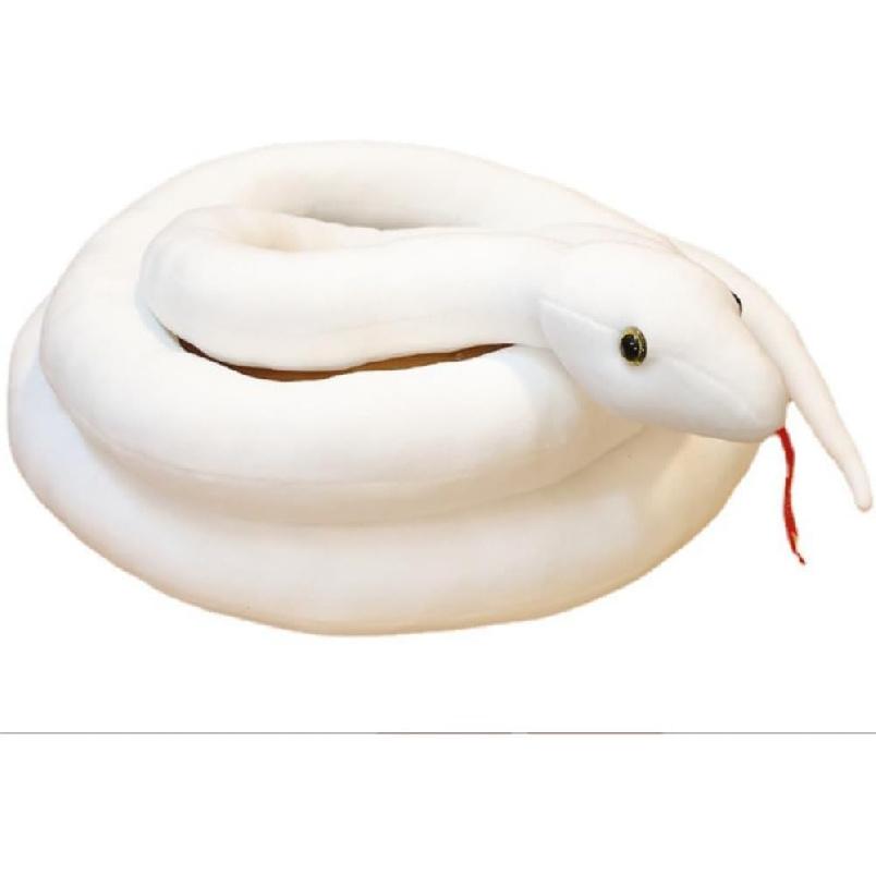 Giant Snake Teddy Stuffed Animal, 79Inch /200cm White Snake PlushToy Stuffed Animal, Snake Pillow Doll Toys Fake Snake Home Halloween Decorations