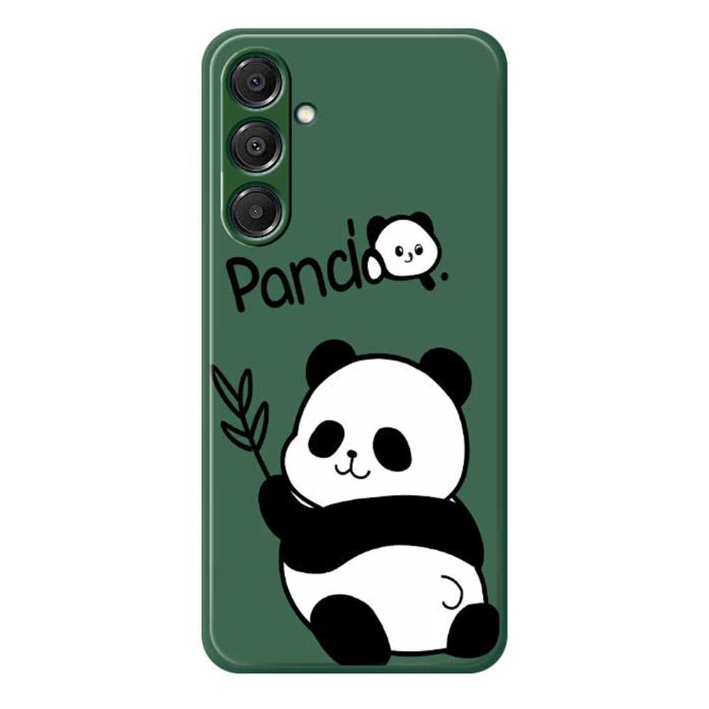 For Samsung Galaxy A16 5G/4G Case Panda Pattern Printing Straight Edge TPU Phone Back Cover
