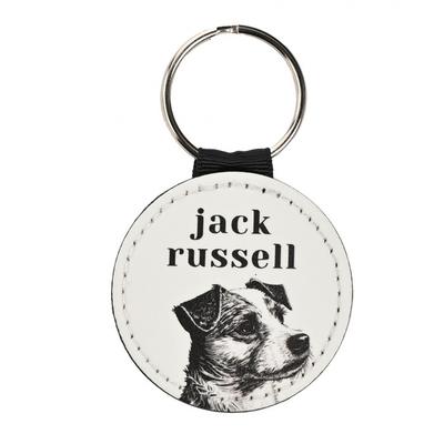 Best Of Breed Jack Russell Terrier Leather Keyring