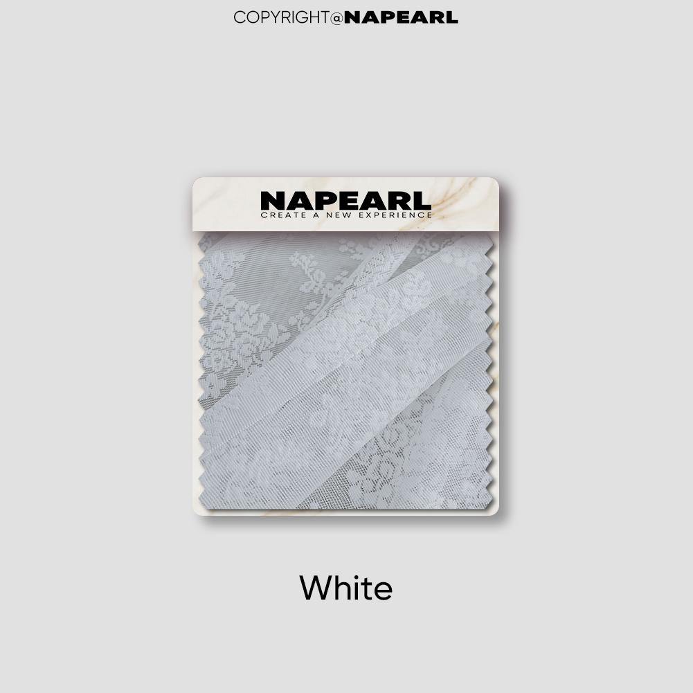 1PC NAPEARL Blanc Dentelle Tricoté Petit Rideau En Mousseline De Soie Florale pour Salon Chambre Balcon Décoration De La Maison