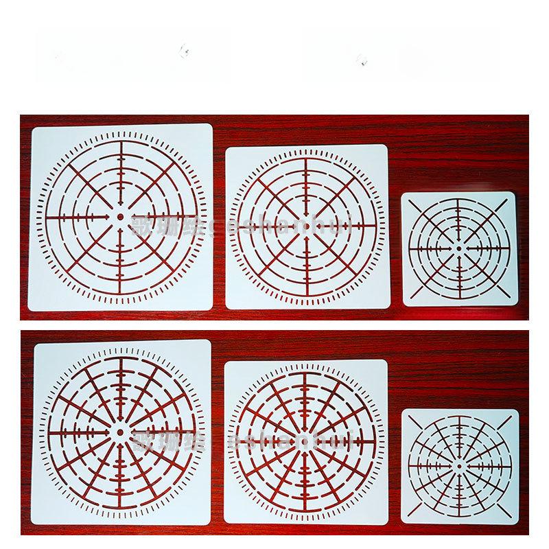 Mandala Bullseye Spider Web Stencil: DIY Wall Painting Template
