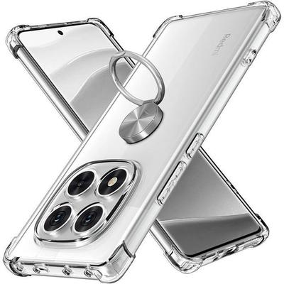 Case for Xiaomi Redmi Note 14 Pro 5G (not for 4G) - Transparent with Ring