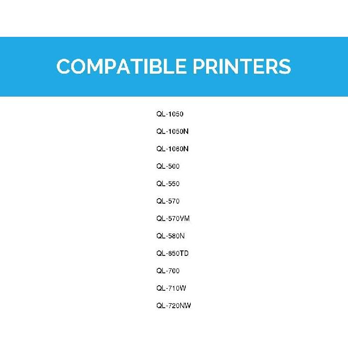 LD Compatible Address Label Replacement for Brother DK-1201 1.1 in x 3.5 in (400 Labels, 2-Pack) Compatible with The Following Brother Label Printers