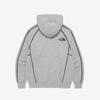 The North Face Nm5pq50j White Label Dome Logo Hoodie Pullover Melange Grey