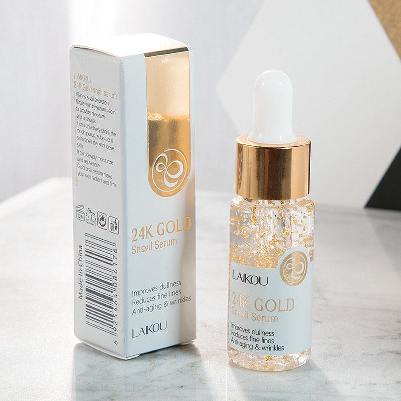 Anti-wrinkle Anti-Aging Serum with Snail and 24K Gold Moisturizing Serum with Extract 17ml