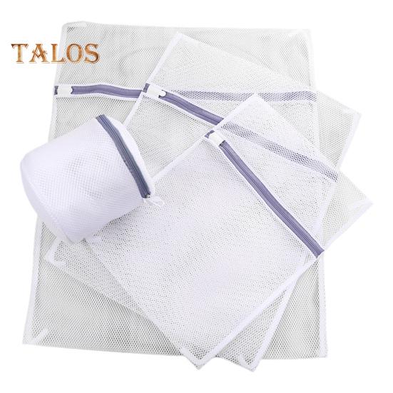 4 ks/sada sada síťovaných sáčků na prádlo sada nerezových zipů zavírání voštinový organizér sáčků na prádlo praní a sušení sáčky na prádlo
