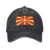 Custom Classic Cotton Flag Of North Macedonia Baseball Cap Women Men Adjustable Unisex Dad Hat Spring
