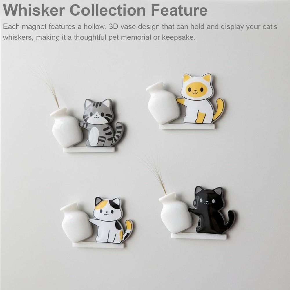 Creative Cat Refrigerator Magnet Cute Pet Hair Collector Cartoon Dog Fridge Magnet  Office Decor