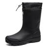 Botas de Lluvia de Media Caña para Hombre.  Nuevo estilo. Zapatos de Agua Modernos de Media Caña para Exterior Antideslizantes. Ligero e Impermeable