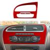Real Soft Carbon Fiber Car Instrument AC Panel Sticker For Seat Leon León Mk2 1P 2005 2006 2007 2008 2009 2010 2011 2012 LHD RHD