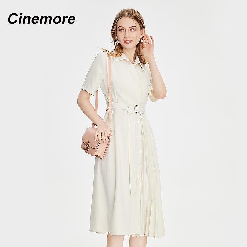 Cinemore Summer Women's Dress 2022 Shirt Dress Evening Kaftan Vintage Dress Party Casual Long fashion Women Dresses Q92265