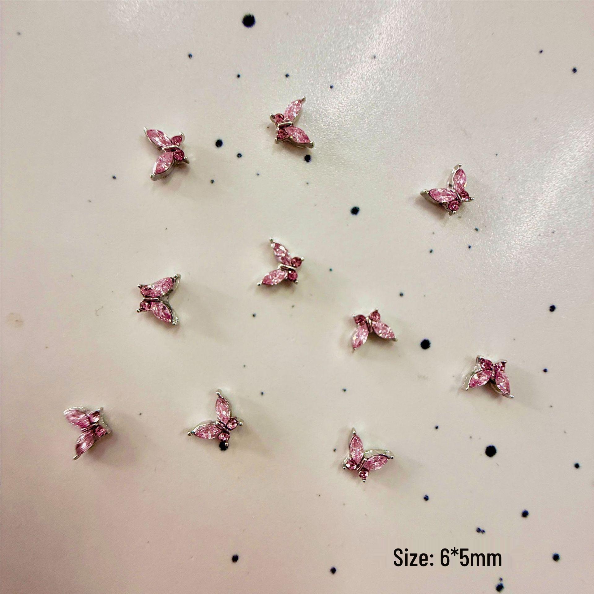 

Exquisite Shiny Butterfly Zircon Nail Art Stickers