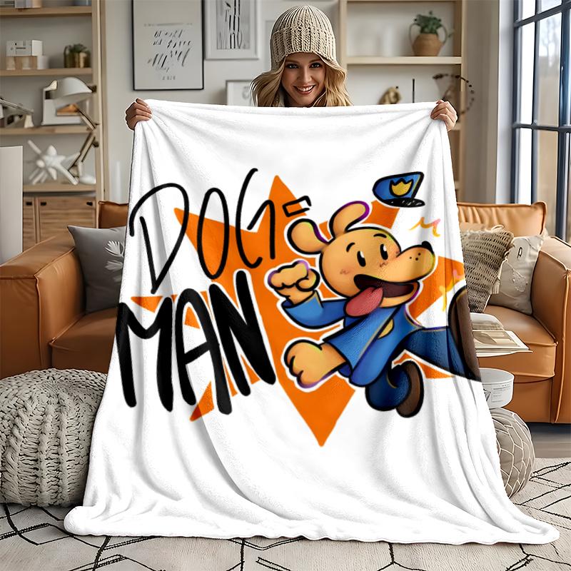 Dog Man Ultra Soft Flannel Throw Blanket Warm Cozy Blanket for Bed Couch or outdoor best gift