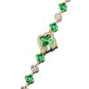 ZIDO Elegant Luxury Jade & Diamond Waterproof Four-Leaf Clover Ladies Watch