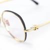 Gafas CHANEL Impecables Marca COCO Forma Redonda Denim dorado Mujer 2218-S Usado