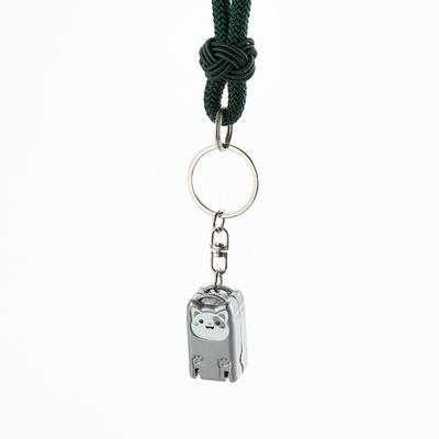 Stainless Steel Fingernail Clipper Metal Foldable Mini Creative Kitten Nail Clipper Trim Nails Keychain