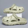 New Summertime Mens Clogs Sandal Shoes Man Home Garden Shoes Lightweight Plush Comfort Men Slide Shoes Anti-Skid Soft Bottom Flip Flop Sandal Shoes