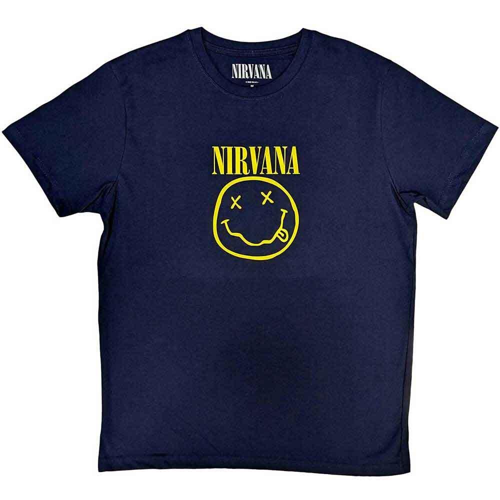 Nirvana - Желтая Счастливая Рожица Футболка (Футболка) XL