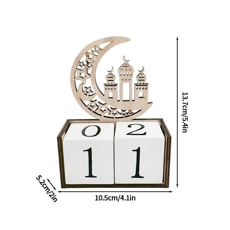 

Деревянный календарь Мубарак Ид Адвент Календарь Рамадан Календарь обратного отсчета Деревянное украшение Ид Мубарак Украшение Ид Мубарак для дома