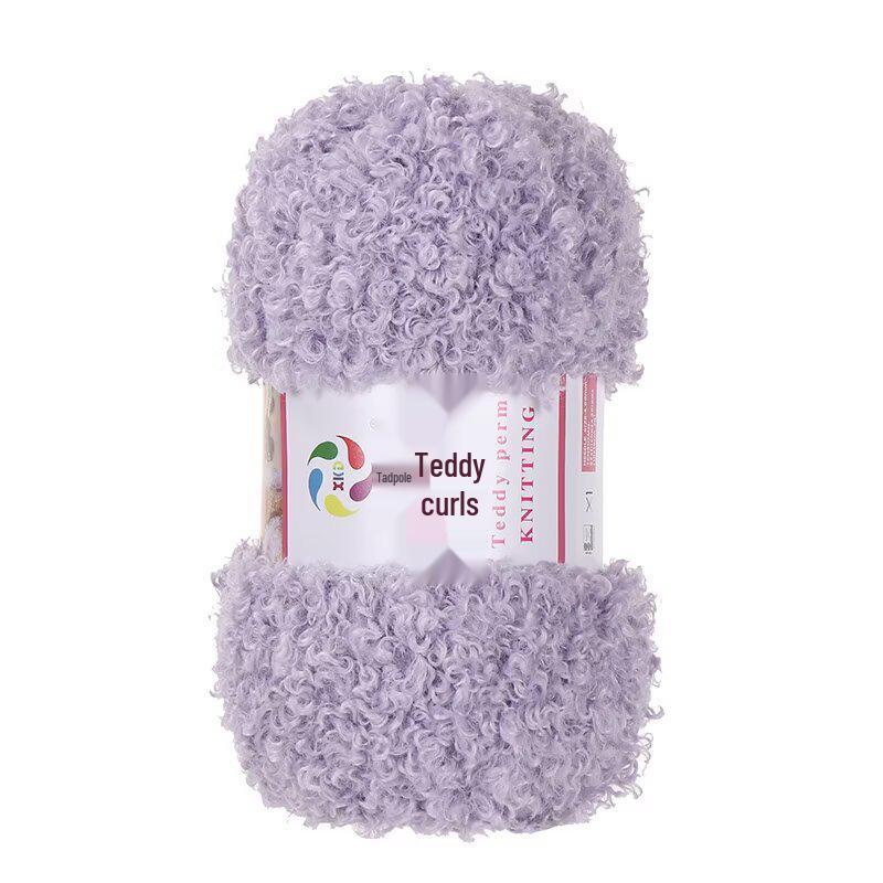 Włóczka Teddy Wool Pętelkowa: Ręcznie robiona włóczka DIY do szydełkowania i robienia na drutach na szaliki i lalki