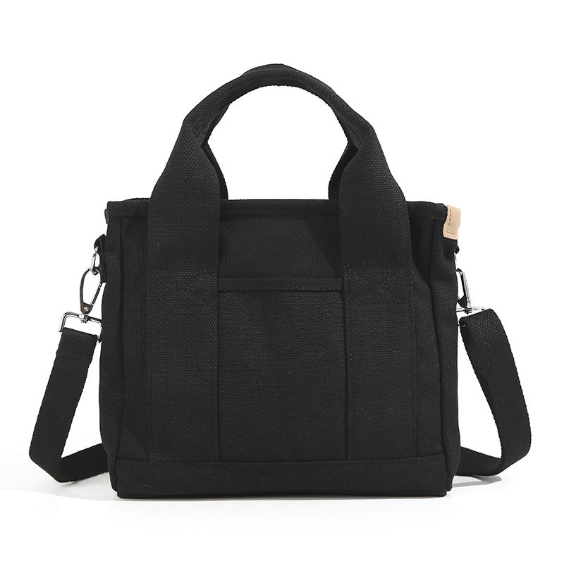 Canvas Multi-compartment Handbag Women's Shoulder Crossbody Bag