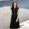 [Spot] There Is a Lib French Dress for Women's Summer Waist Temperament, Small Temperament, Small Fragrant A-shaped Skirt.