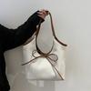 Casual commuting large-capacity striped cotton and linen bag women's new versatile shoulder bag portable tote bag