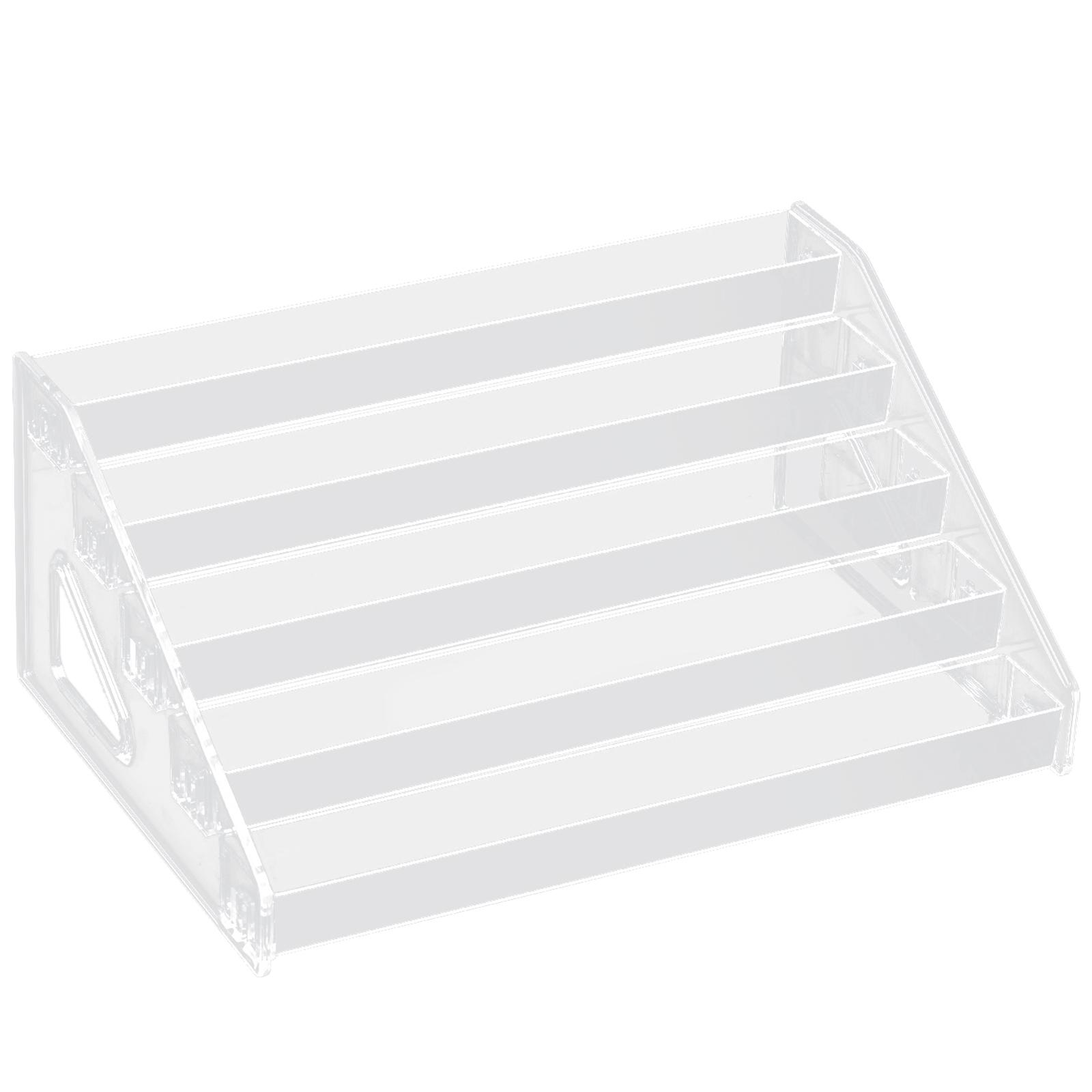 

Акриловый органайзер для лака для ногтей, 5/6/7-ярусная подставка для дисплея, полка для хранения эфирных масел, держатель для косметики A