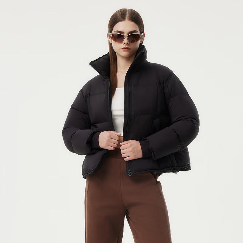 Tanboer Women's Casual Stand-Collar Short Down Jacket