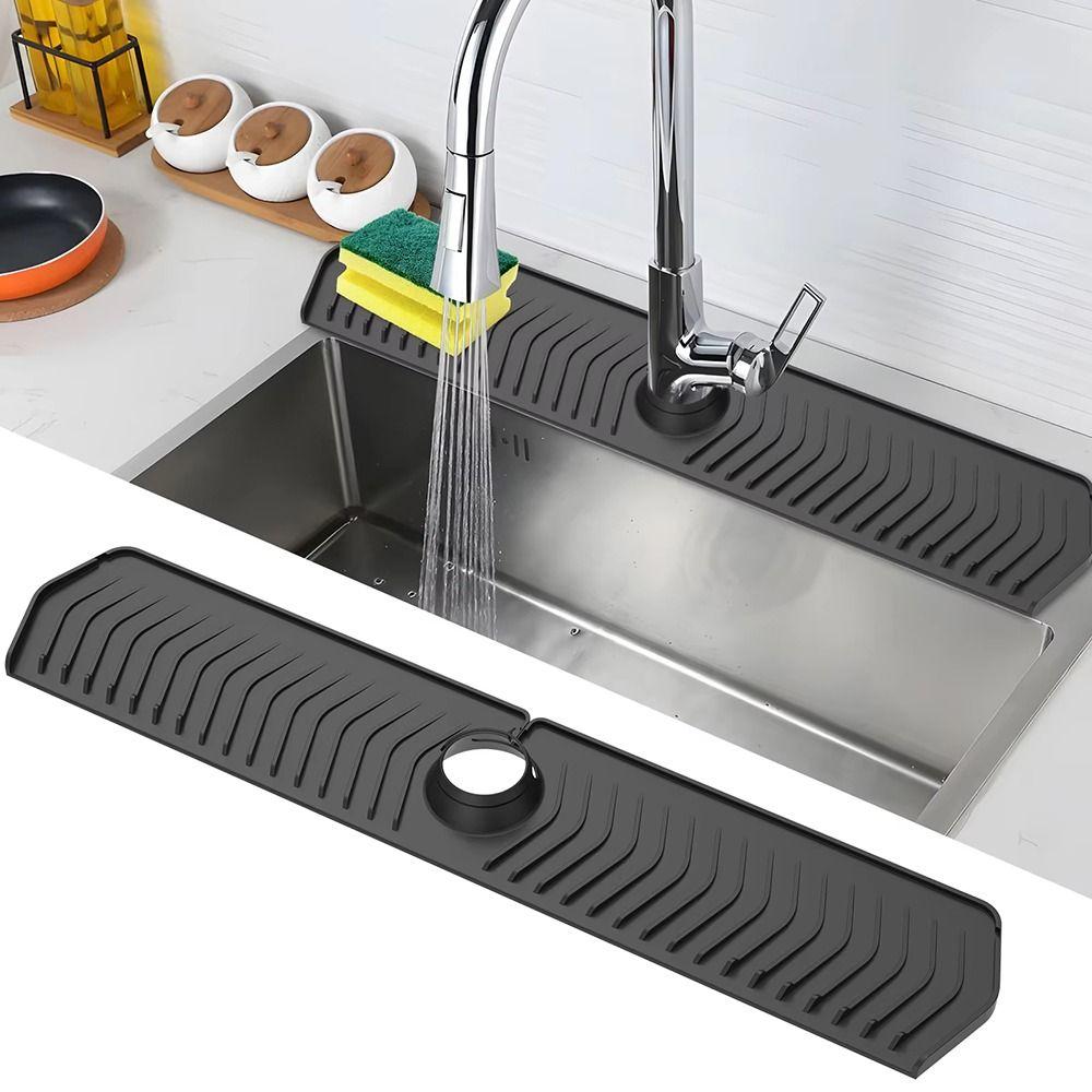 Reusable Silicone Splash Guard Quick Dry Sink Splash Mat Faucet Splash Catcher  Kitchen Sink